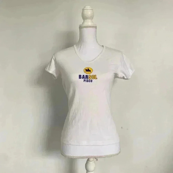 Barsol pisco alcohol graphic baby tee. - Picture 2 of 5